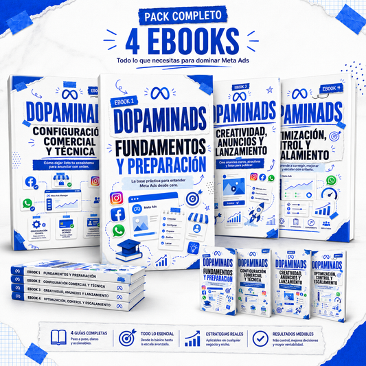 DOPAMINADS - PACK COMPLETO EN 4 EBOOKS